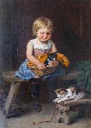 GOES, Hugo van der Meine Katzenlieblinge oil painting reproduction